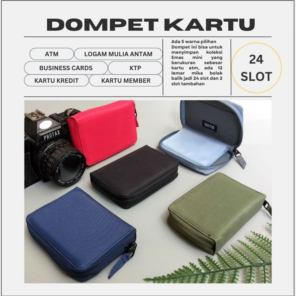 Jual Dompet Kartu Card Holder Tempat Kartu Dan Uang Emas Antam LM 24 ...