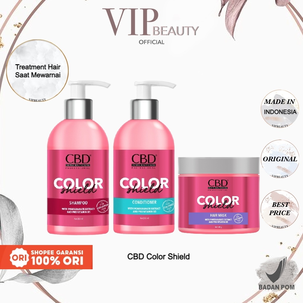 Jual CBD Color Shield Hair Mask | Shampoo | Conditioner (Pink) | Shopee ...