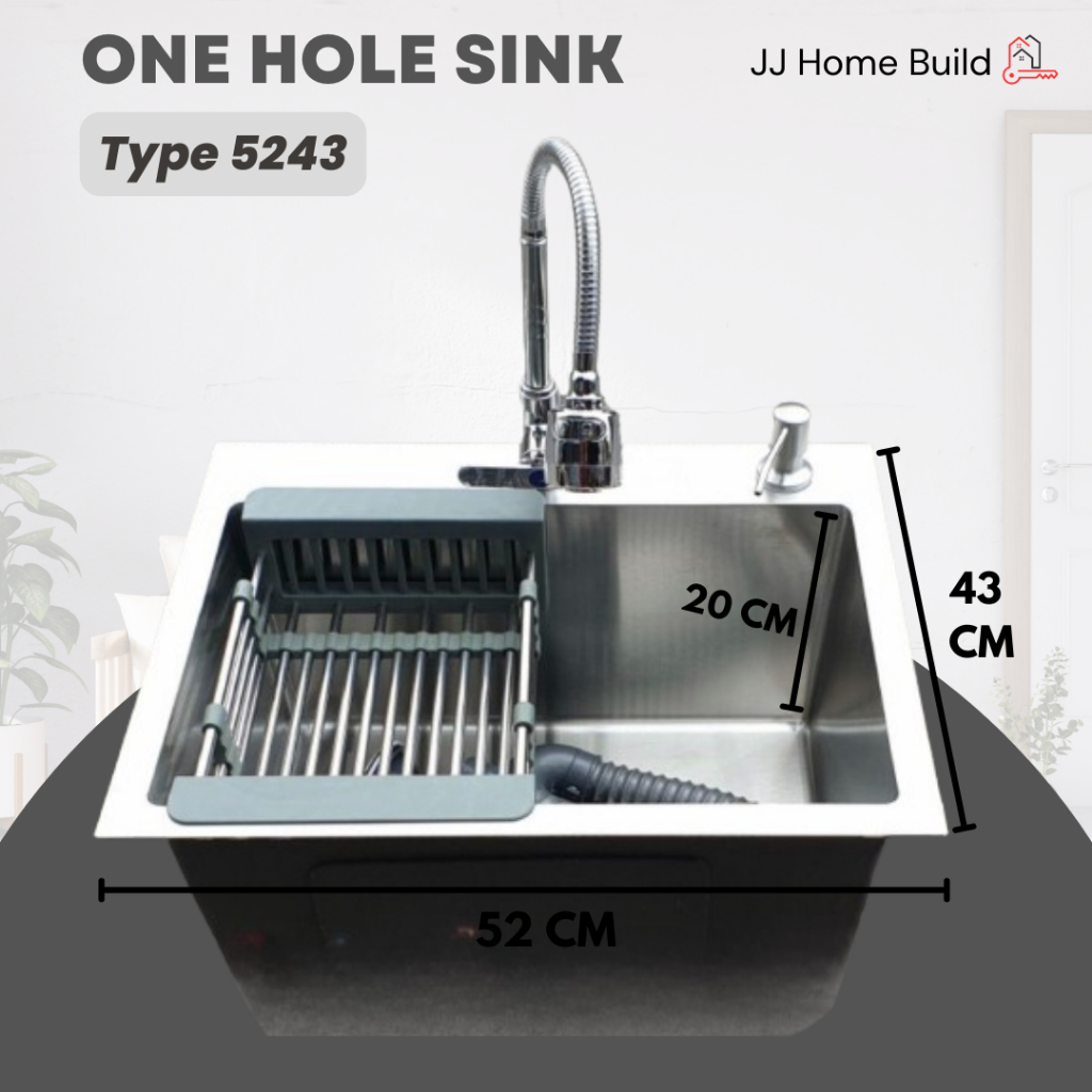 Jual Kitchen Sink 5040 5243 - Paket Lengkap Kitchen Sink 1 Lubang ...