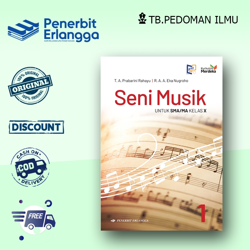Jual Seni Musik Kelas 1 SMA Kurikulum Merdeka Erlangga | Shopee Indonesia