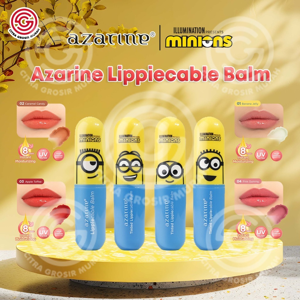 Jual AZARINE Tinted Lippiecable Balm Series || Azarine x Minions Lip ...