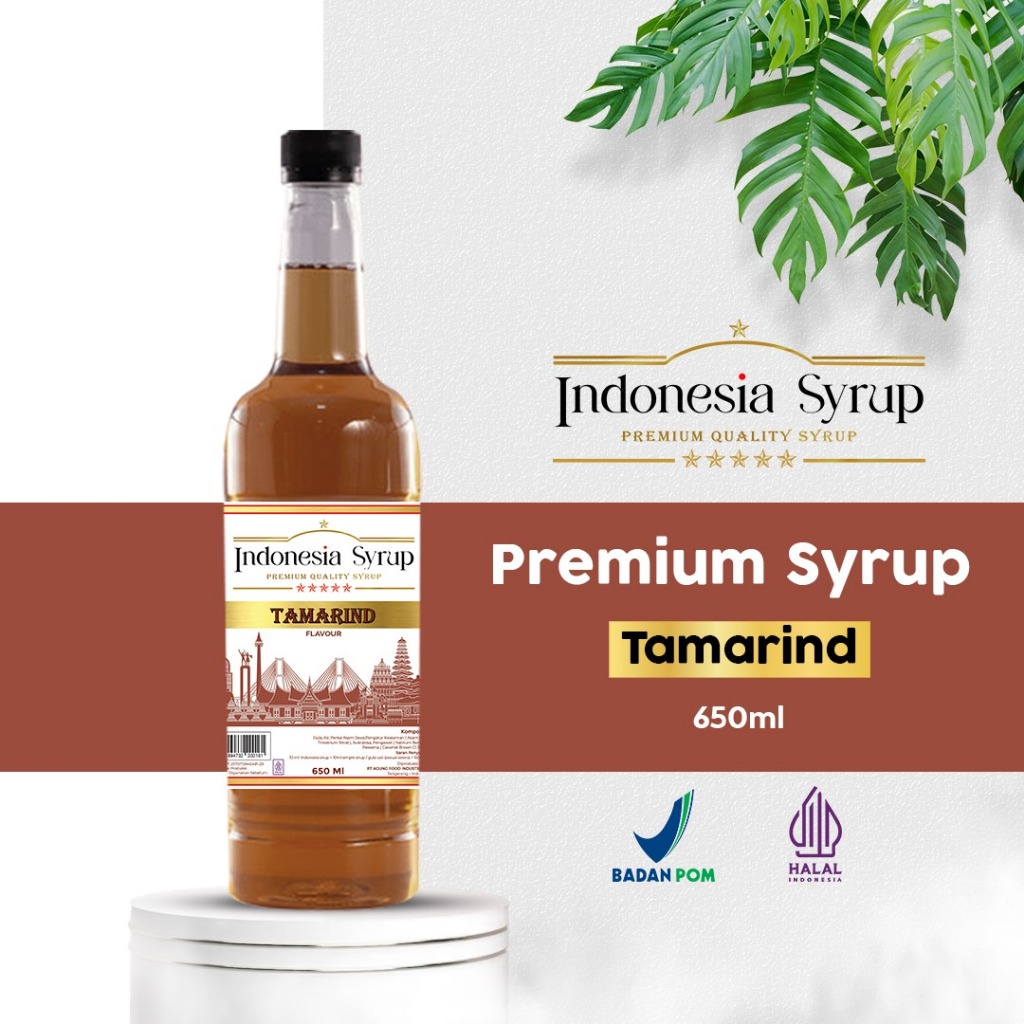 Jual Sirup Premium Rasa Tamarind / Asam Jawa 650 ml Halal BPOM ...
