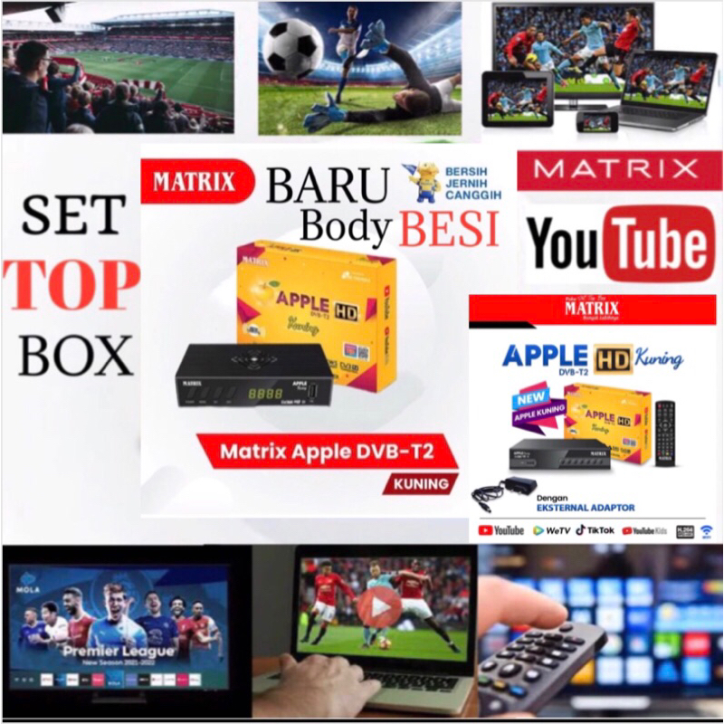Jual set top box matrix/set top box dvbt2/stb tv digital | Shopee Indonesia