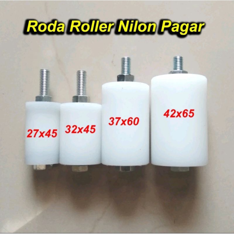 Jual Roda Roller Nilon Ukuran Besar 37x60 / Roller Pintu Pagar ...