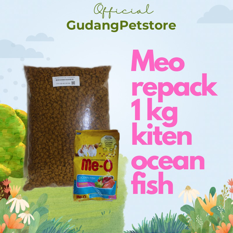 Jual MEO REPACK 1KG KItten OCEAN FISH Makanan Anak Kucing | Shopee ...