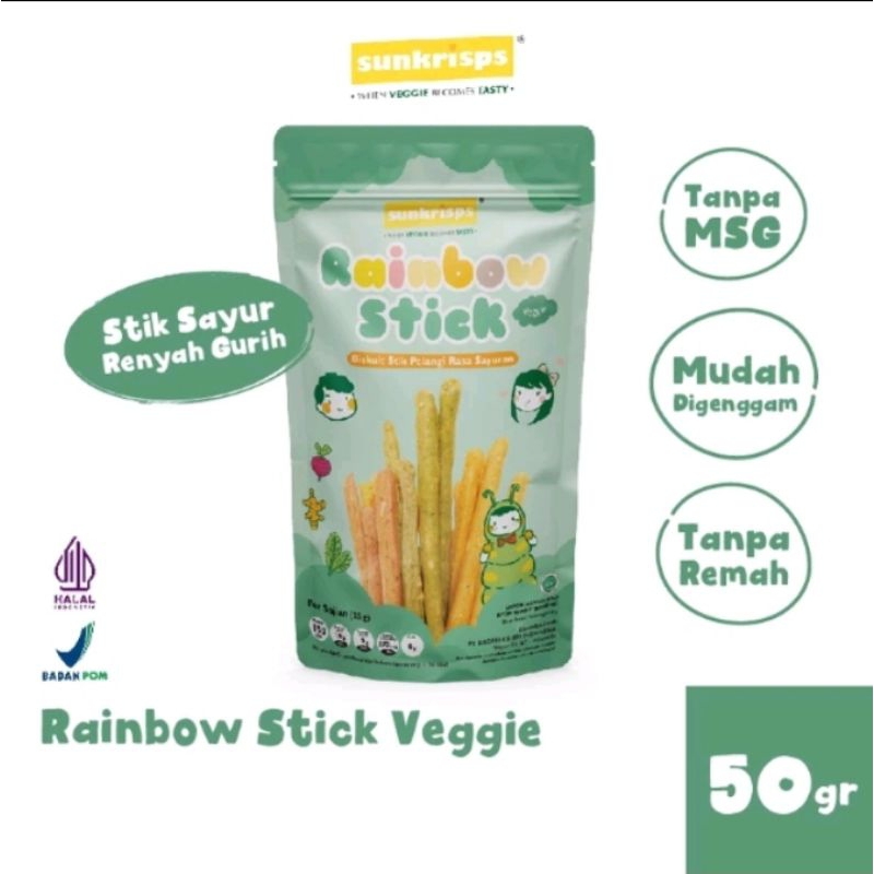 Jual Sunkrisps Rainbow Stick Veggie | Shopee Indonesia