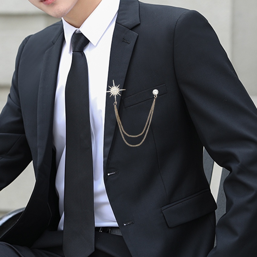 Jual Lapel Pin Bros Motif Kristal Salju - Aksesoris Pin Lencana Jas ...