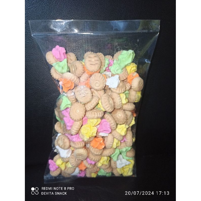 Jual Gem Bunga, jajanan jadul, biskuit bertoping gula kemasan 250 gram ...