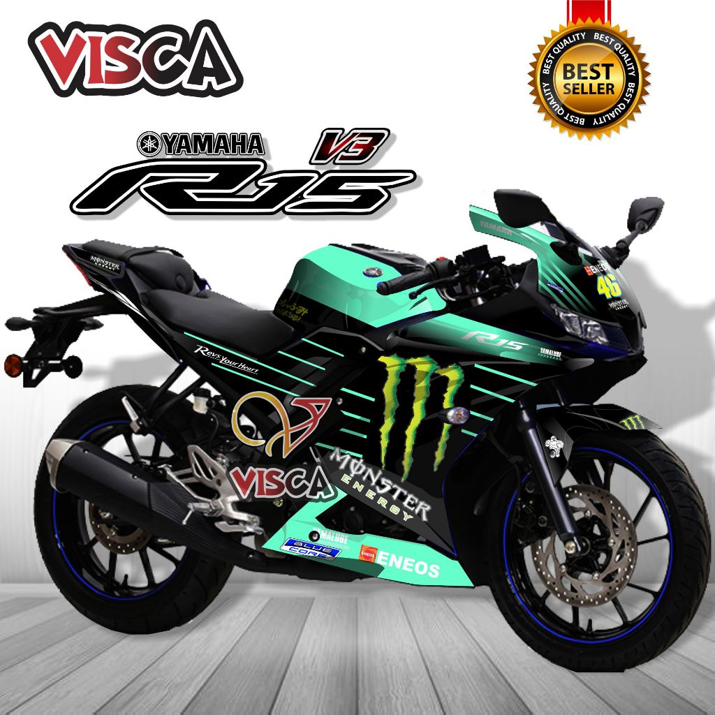 Jual Decal R15 V3 Full Body / Striping R15 V3 Fullbody / Stiker Dekal ...