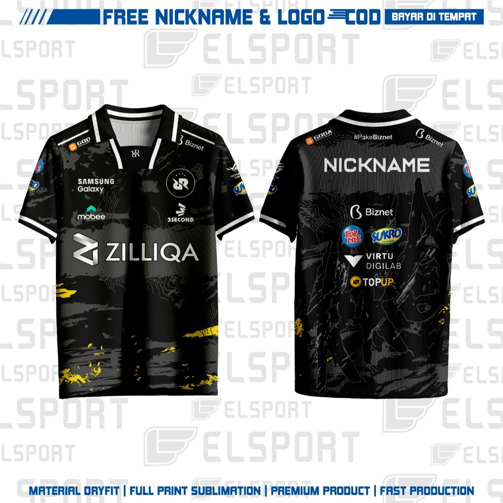 Jual jersey baju e-sport mpl season14 RRQ HITAM home terbaru gratis ...