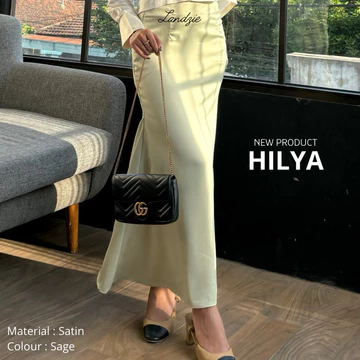 Hilya Skirt By Landzie Rok Duyung Span Press Body Bawahan Perempuan Acara Pesta Formal Rok