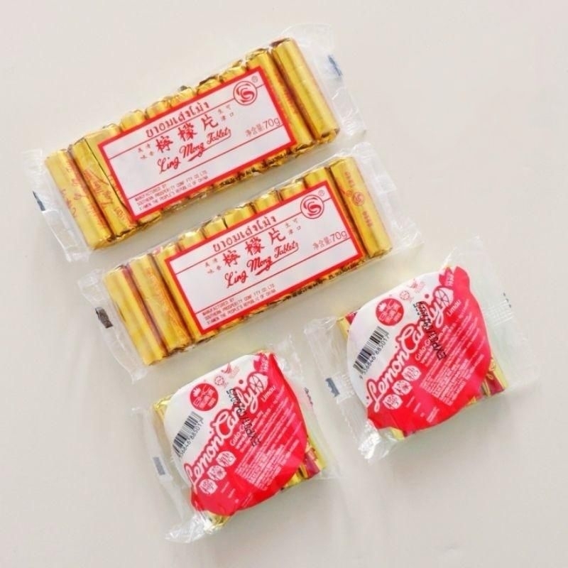 Jual Ling Mong Candy Tablets /Permen Jadul Tablet Lemon semboi | Shopee ...