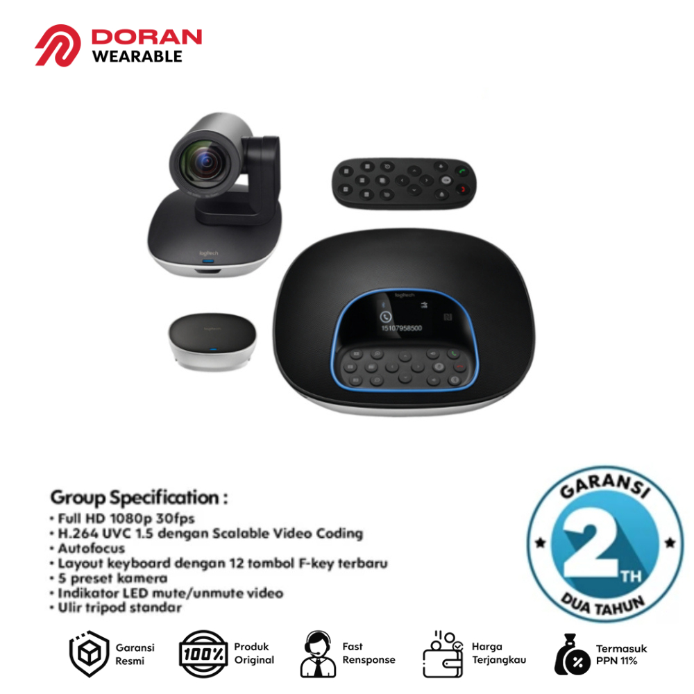 Jual Logitech Webcam Group Conferencing System Garansi Resmi 1 Tahun ...
