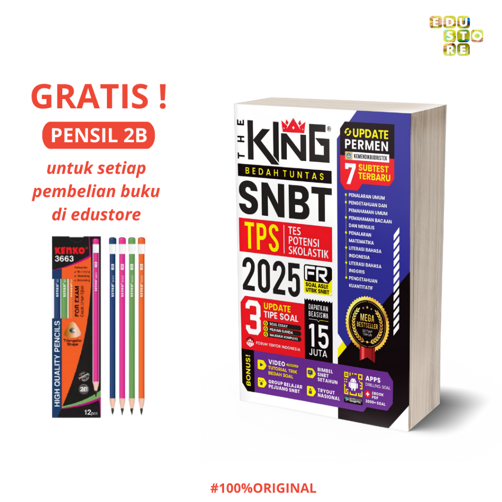 Jual SIAP KIRIM !!! BUKU SNBT 2025 / THE KING TPS SNBT + BAHASA INGGRIS