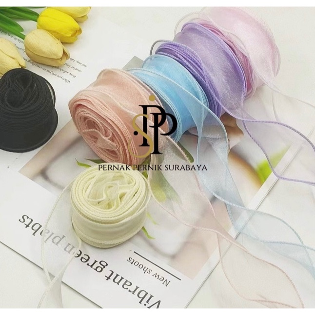 Jual PPS - [4CM X 9 METER] PITA FISHTAIL KOREAN ORGANZA PREMIUM PITA ...