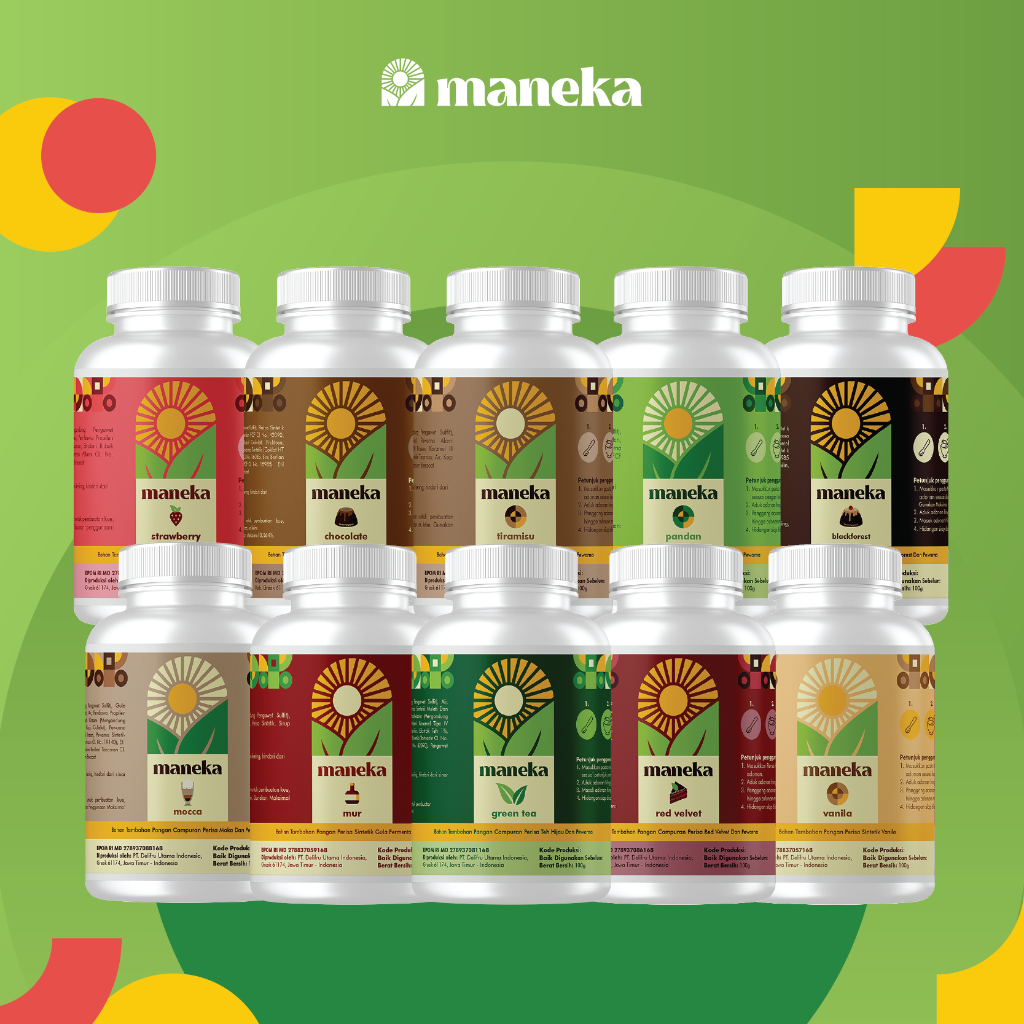 Jual Maneka Perisa Pasta - Pewarna dan Perasa Makanan 100 ML All ...
