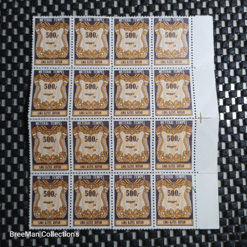 Jual Materai Lama 500 Tahun 1986-1989 | Shopee Indonesia