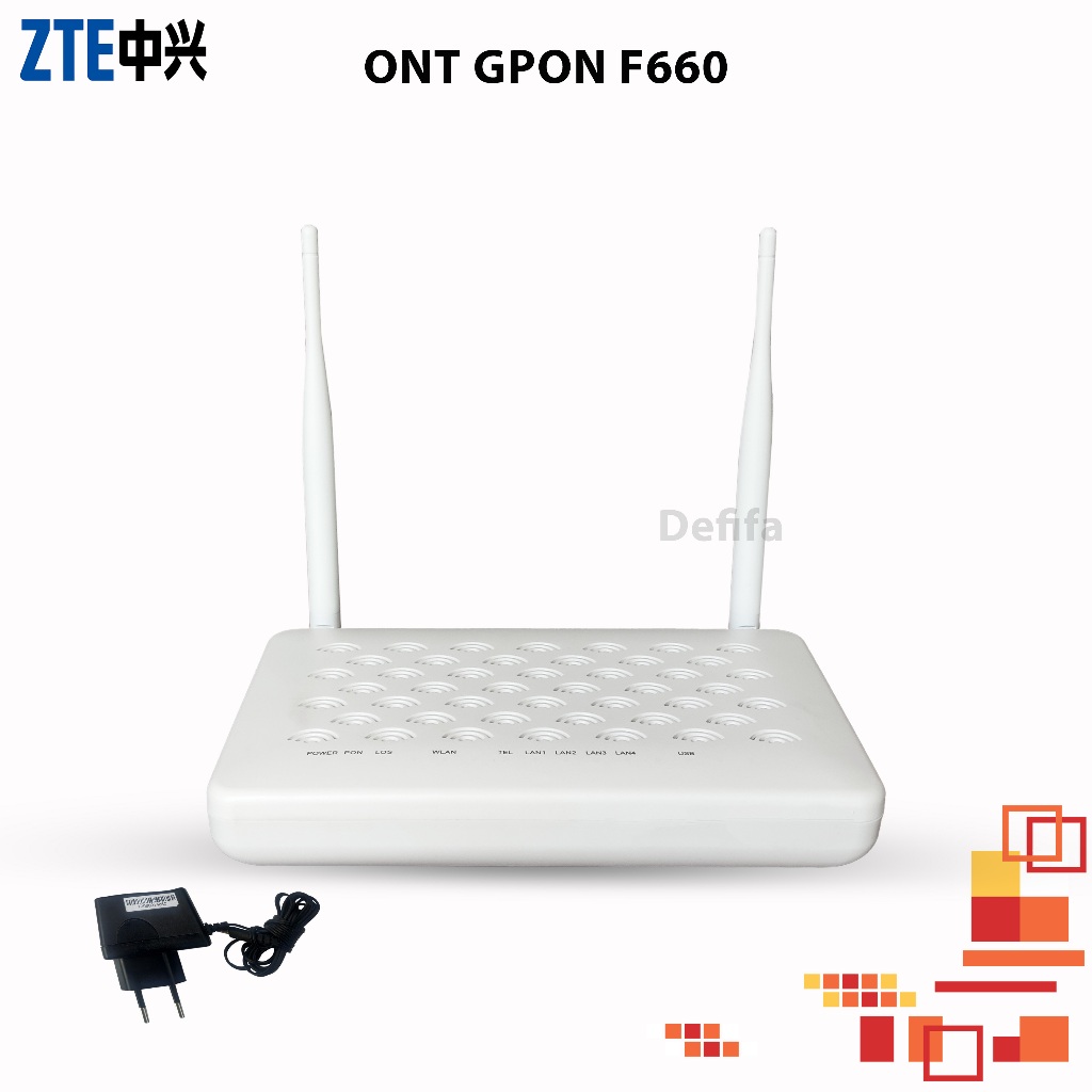 Jual Modem Wifi Router ZTE ZXHN F660 V5 ONT GPON ONU Voucheran Lancar ...