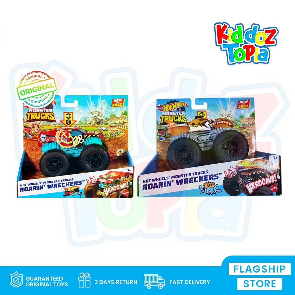Jual Hot Wheels HotWheels Monster Trucks Roarin Wreckers Skala 1:43 ...