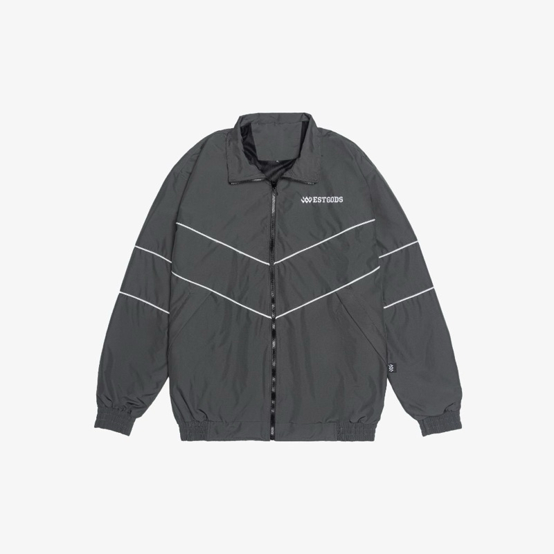 BRAVE EFFECT Retro Tracksuit Waterproof Jacket Taslan Japanese Culture  Premium Pria Wanita Hoodie Crewneck Sweater Jaket Anti Air