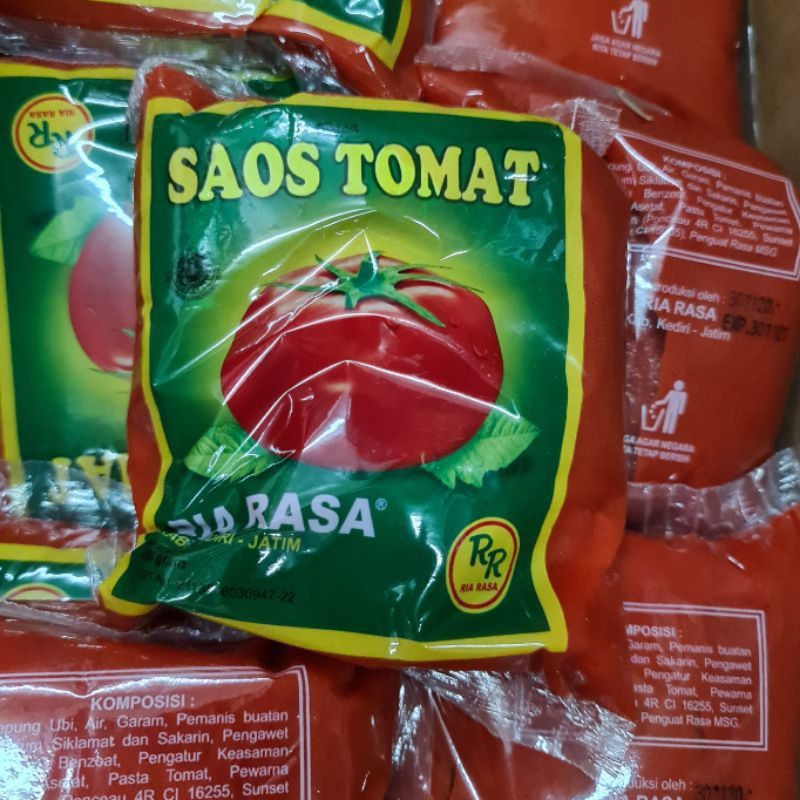 Jual Termurah 5 Pcs Saos Tomat Ria Rasa, Saos Tomat Praktis, Saos ...