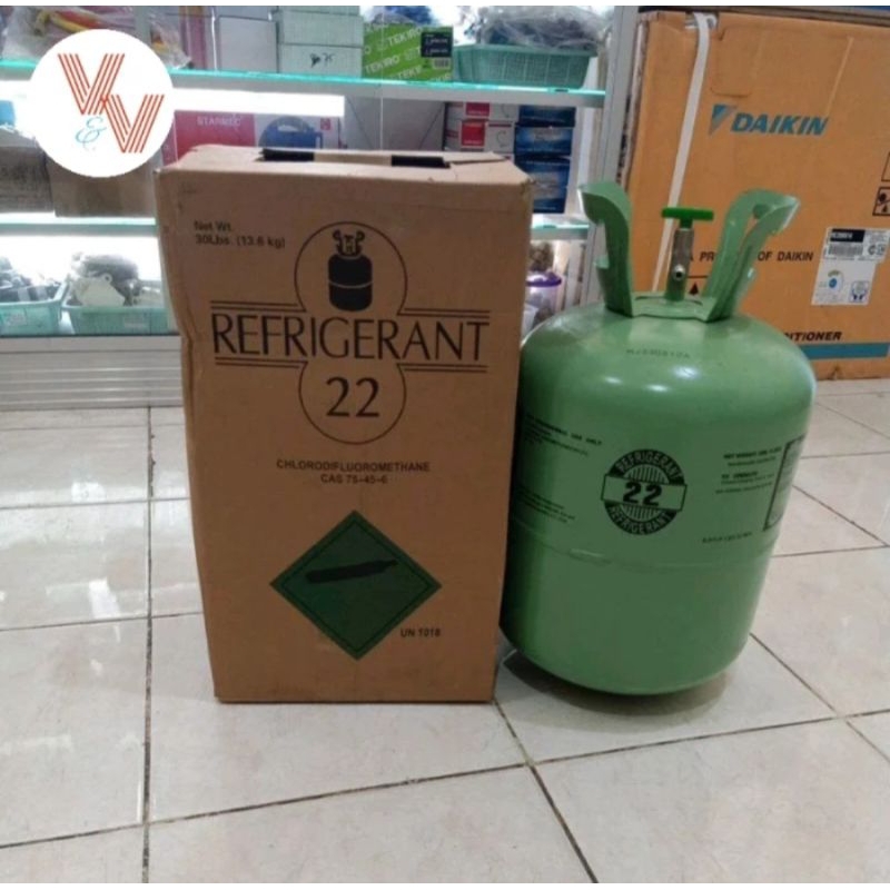 Jual refrigerant R22 isi 1 kilo + free tabung | Shopee Indonesia