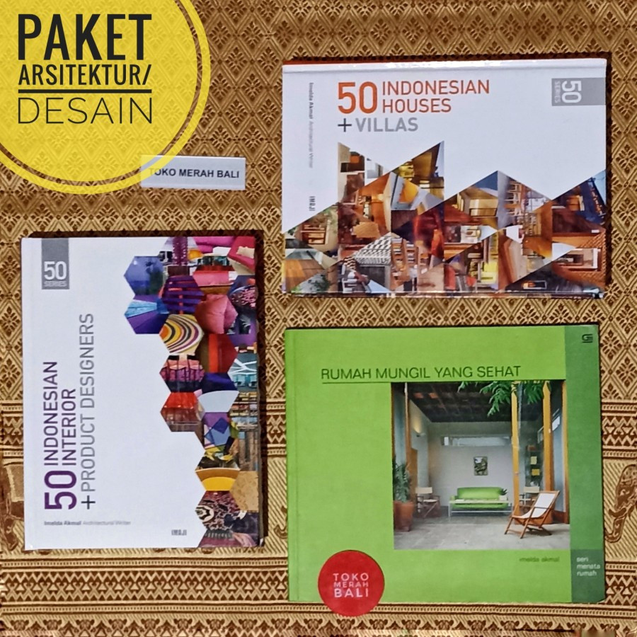 Jual Paket buku arsitektur 50 Indonesian Houses and Villas, buku 50 ...