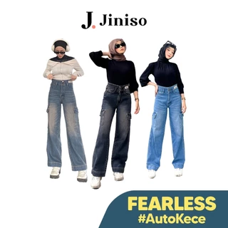 JINISO - Highwaist Cargo Fearless Jeans