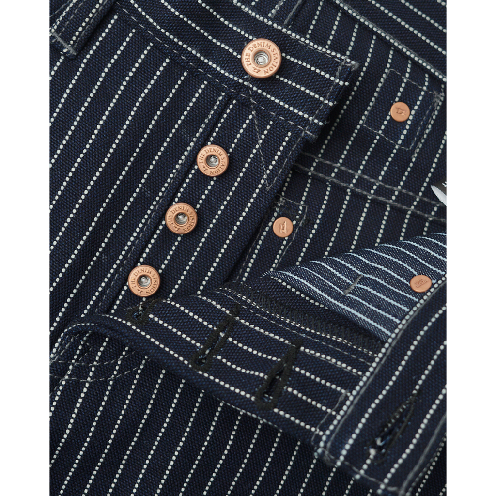 Jual The Denim Station - RAMA Indigo Wabash Stripe Pants (BIG SIZE ...