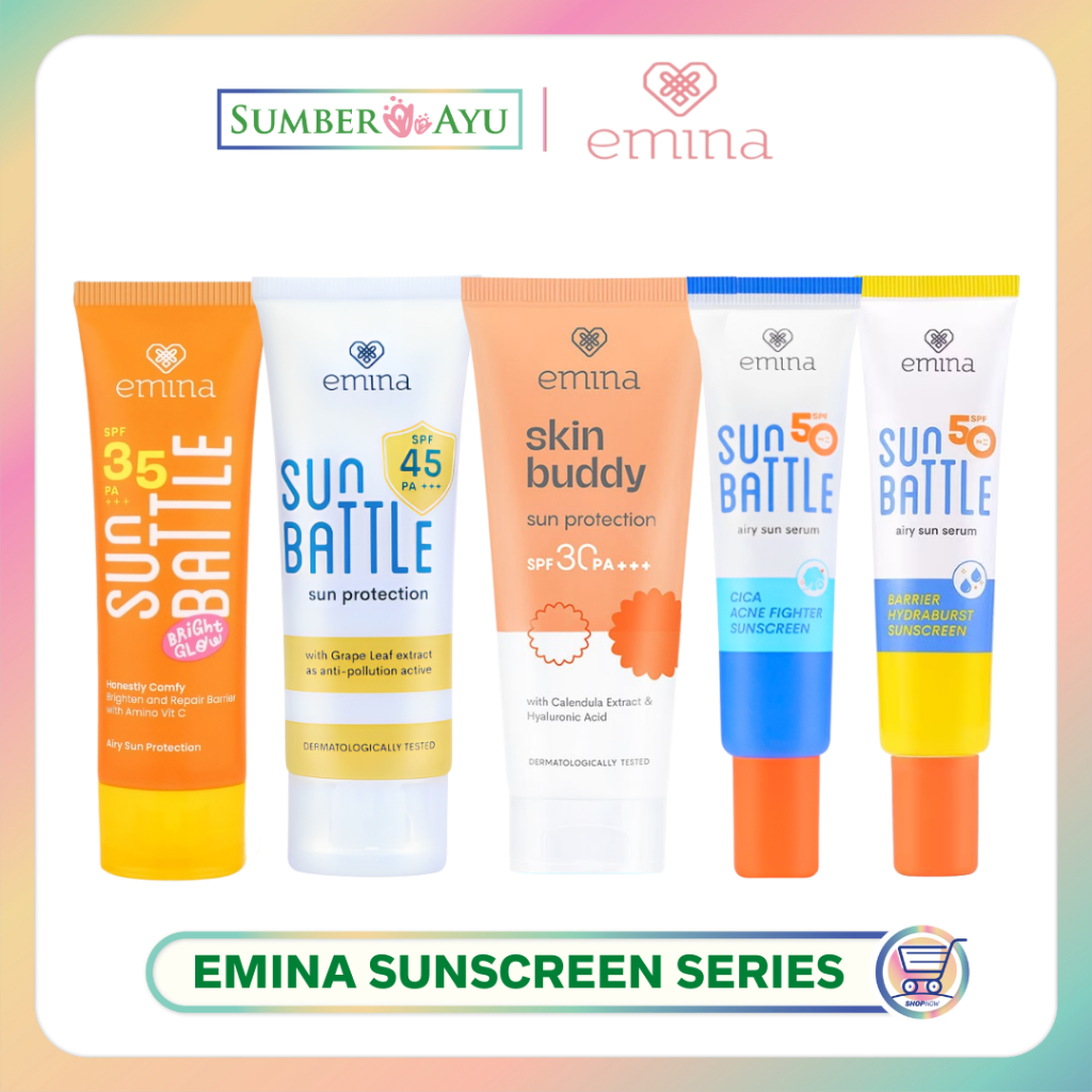 Sun cream emina sales