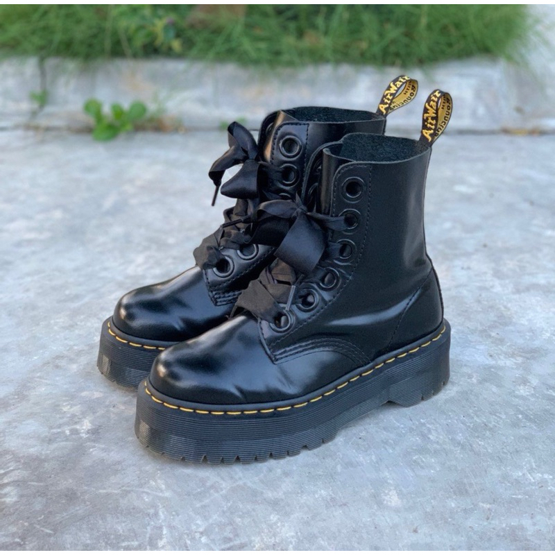 Jual size 37 Dr. martens Molly platform blacksmooth Shopee Indonesia