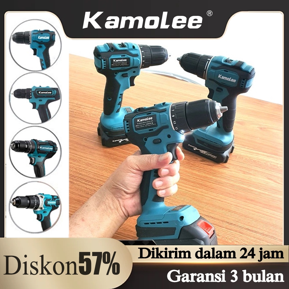 Jual [COD] Kamolee Electric drill Bor Cas Original 10mm/13mm Brushed ...
