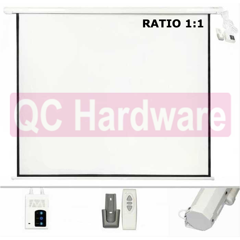 Jual Layar Proyektor Motorized 70 inch - Screen Projector Remote ...