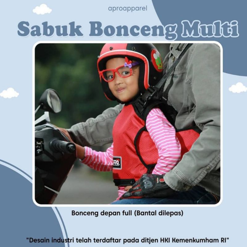 Jual Sabuk Bonceng Anak Apro Multi Plus Bantalan Leher Pengaman ...