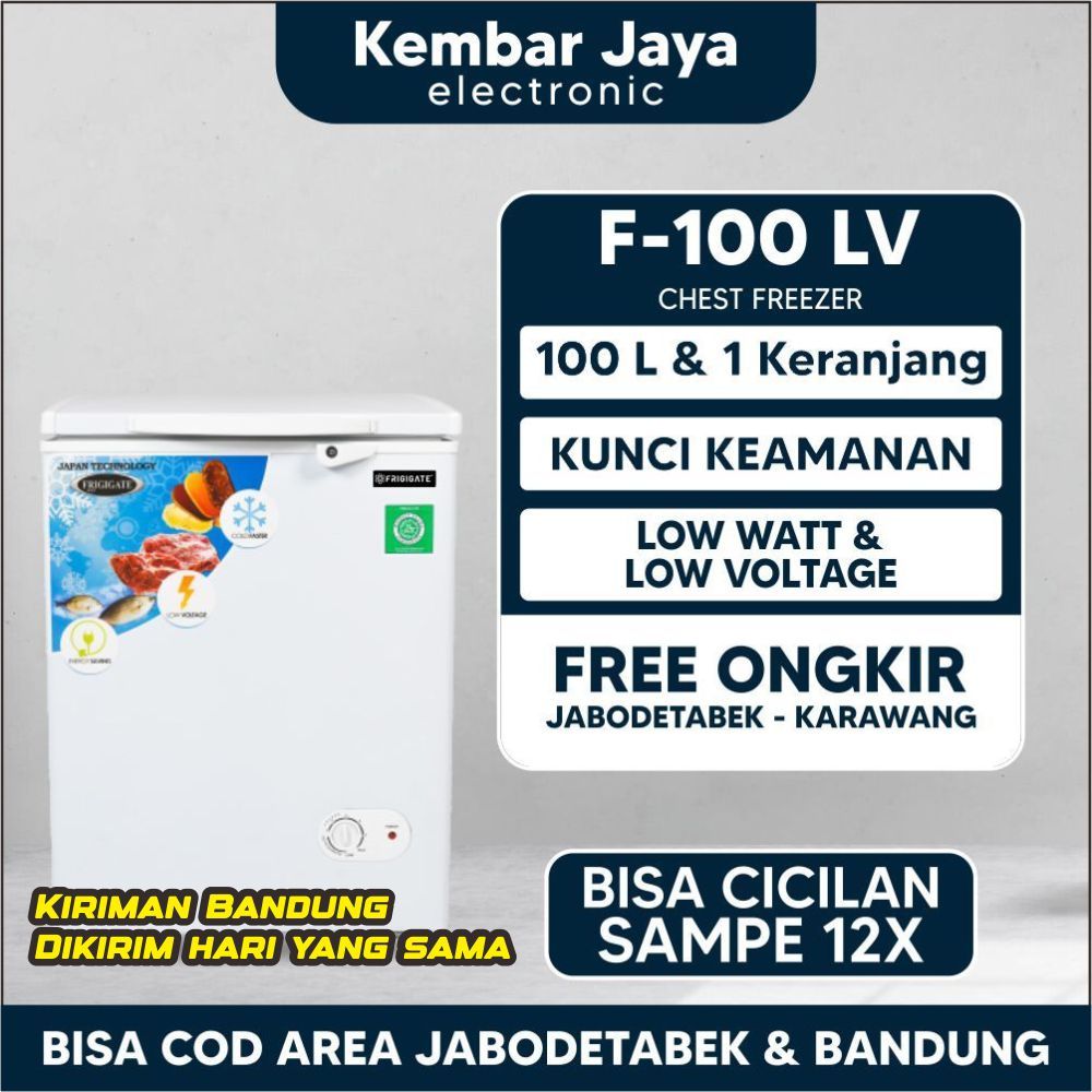 Jual CHEST FREEZER FRIGIGATE CF-100LV KAPASITAS 100Liter Frozen Food ...