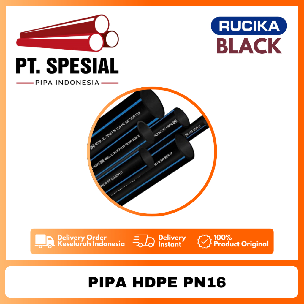 Jual Pipa HDPE PN16 DN63 - DN90 Rucika Roll 100 Meter - 10 | Shopee ...