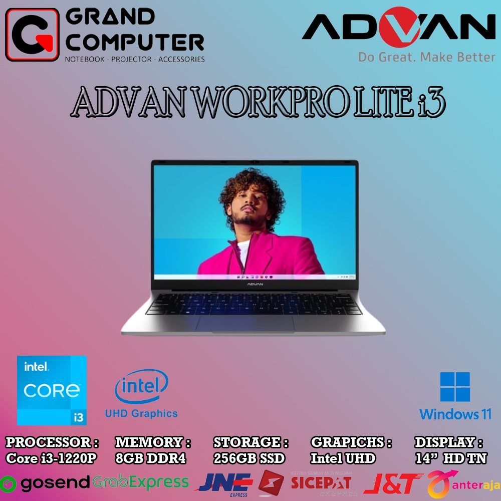 Jual ADVAN WORKPRO LITE i3-1220P 8GB 256GB 14