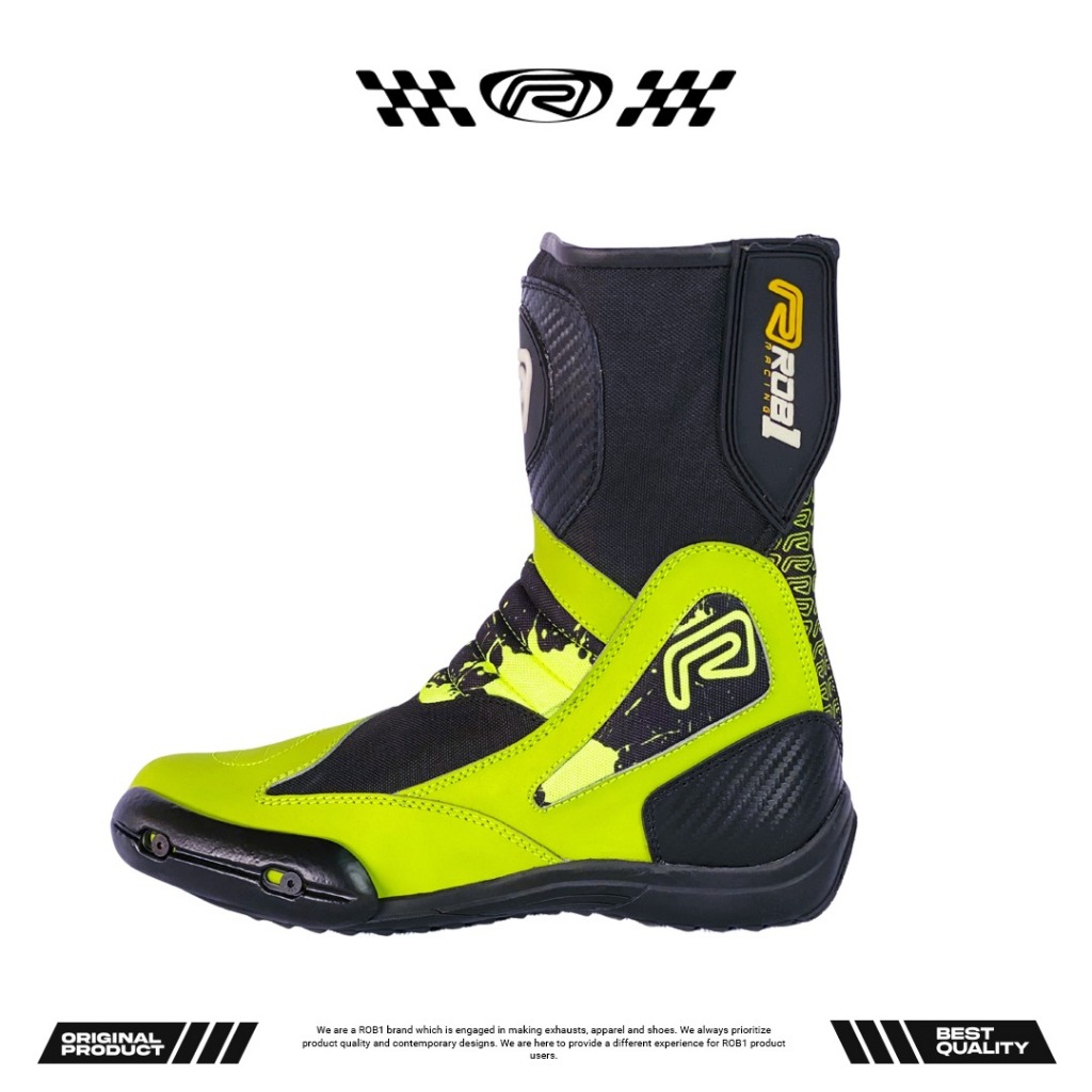Jual Sepatu ROB1 Racing Avia Kids Yellow Black | Shopee Indonesia