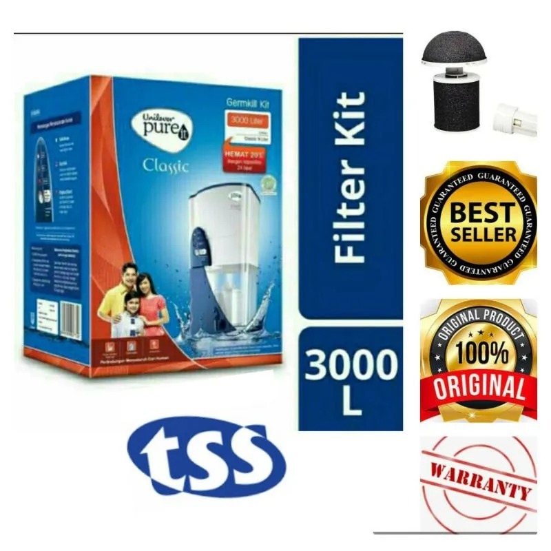 Jual Unilever Pure it Germkill 3000 Liter | Saringan Air Classic 9L ...