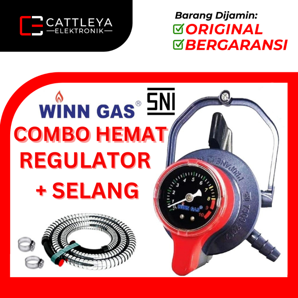 Jual Cod Combo Hemat Selang Winn Gas Gascomp Superlock Regulator