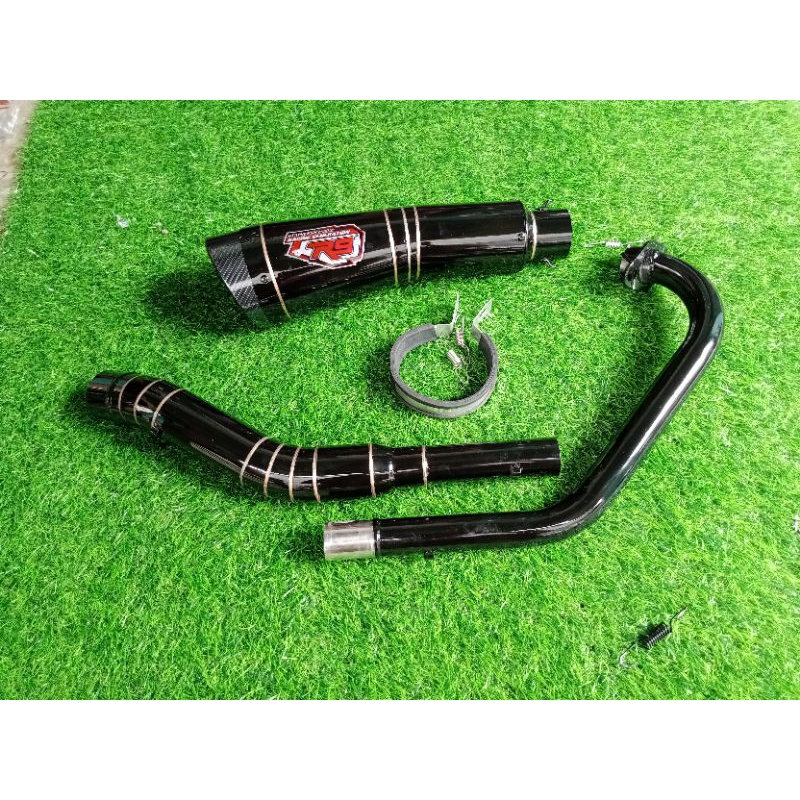 Jual Knalpot Racing R9 H2 Full Black Pnp Vixion Tiger Verza CBR150 ...