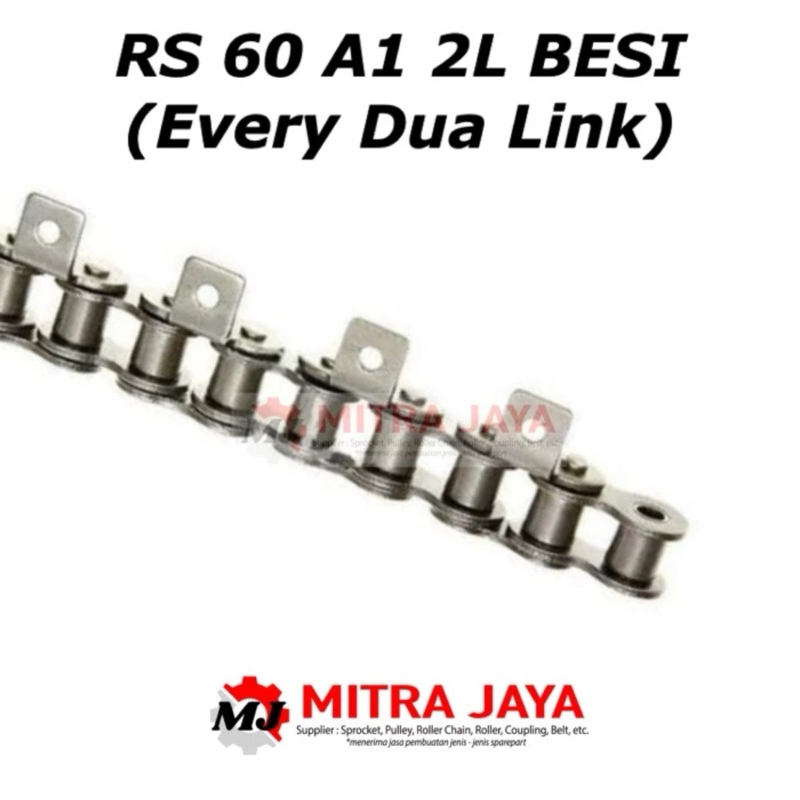 Jual RANTAI RS 60 A1 2L SINGLE BESI ROLLER CHAIN KUPING | Shopee Indonesia