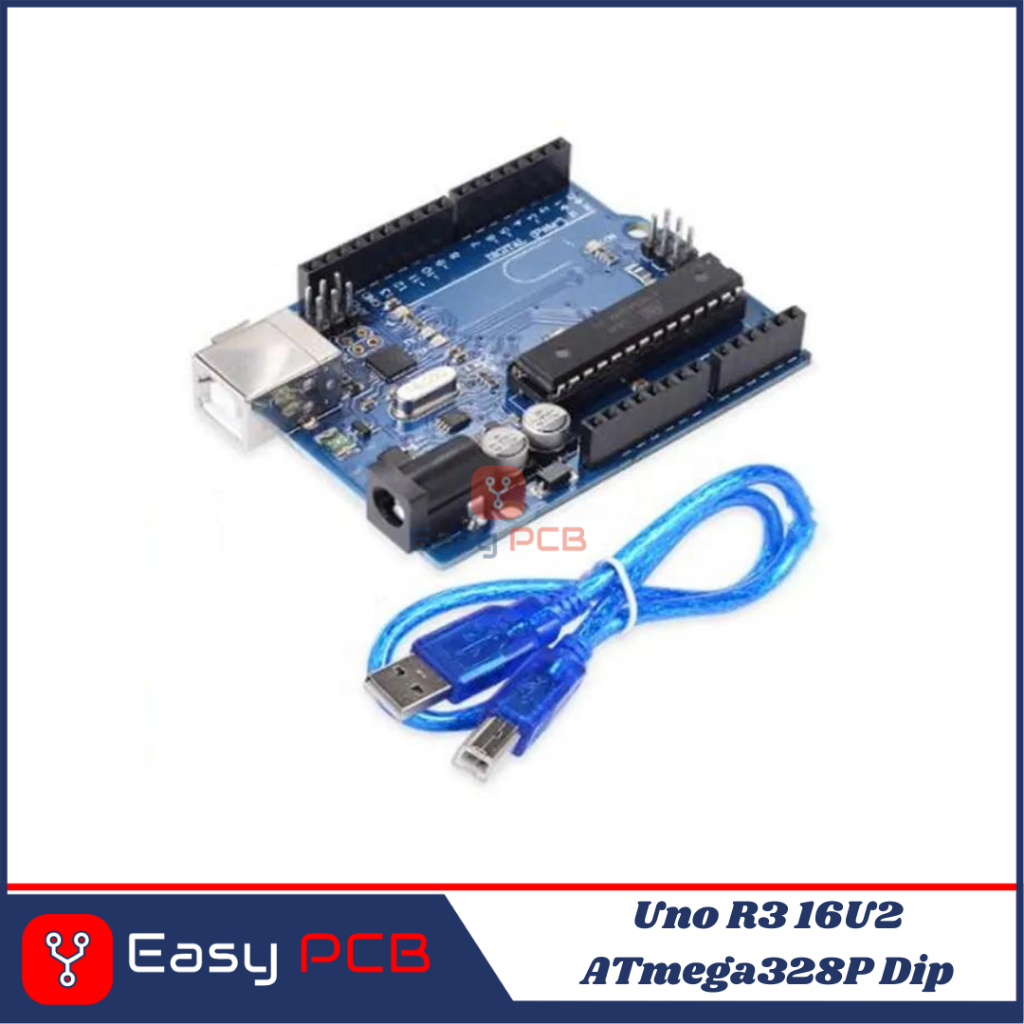 Jual Arduino Uno R3 16U2 ATmega328P Dip + Kabel USB Printer | Shopee ...