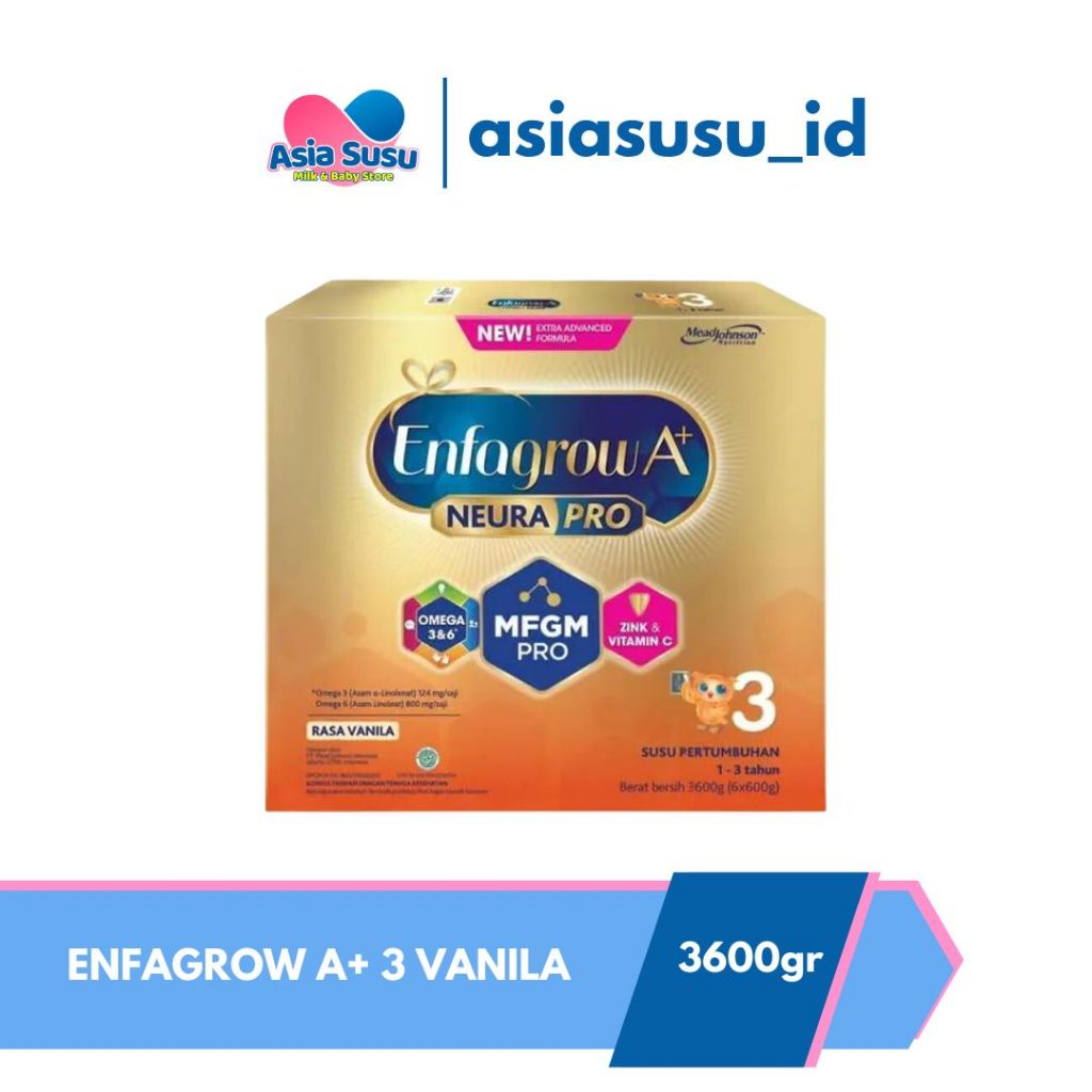ENFAGROW A+ (1-3 TAHUN) VANILA 3600GR 2400GR - Main Image