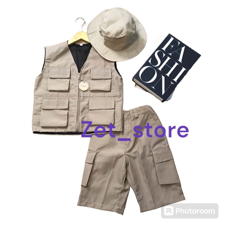 Jual Rompi anak petualang /paket topi Rompi/Rompi anak/Rompi anak ...