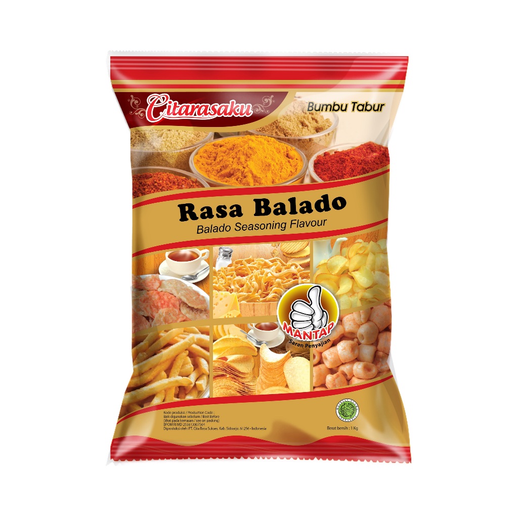 Jual Citarasaku Bumbu Tabur Rasa Balado 1 Kg | Shopee Indonesia