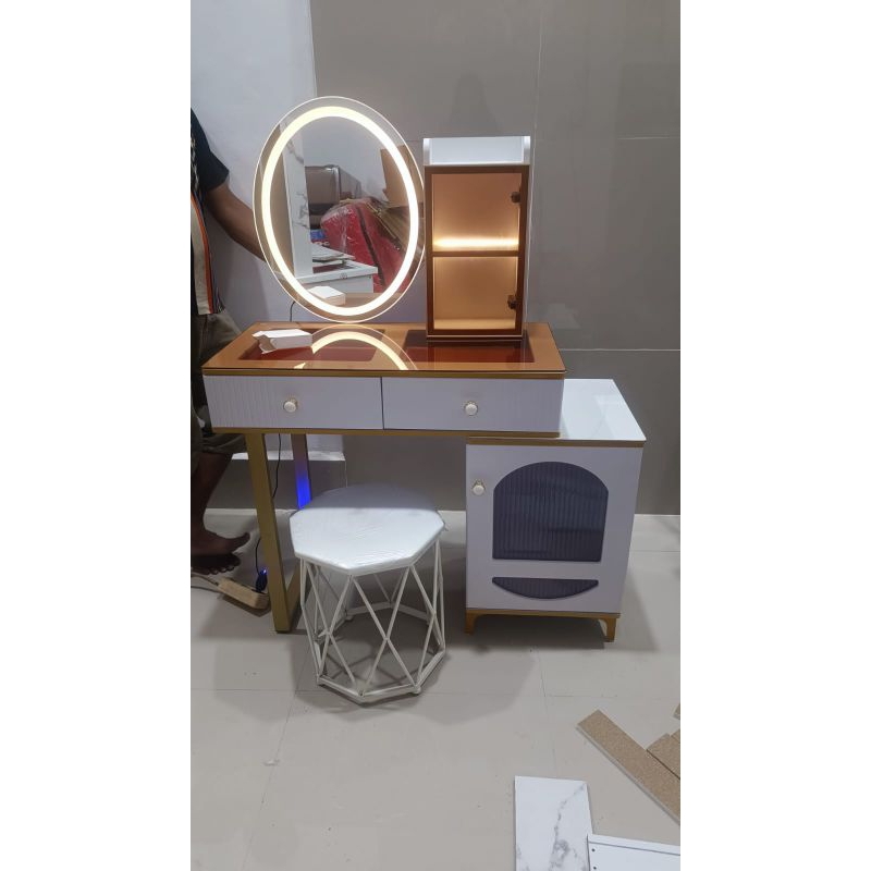 Jual MEJA RIAS LAMPU LED TOUCH SCEEN | Shopee Indonesia