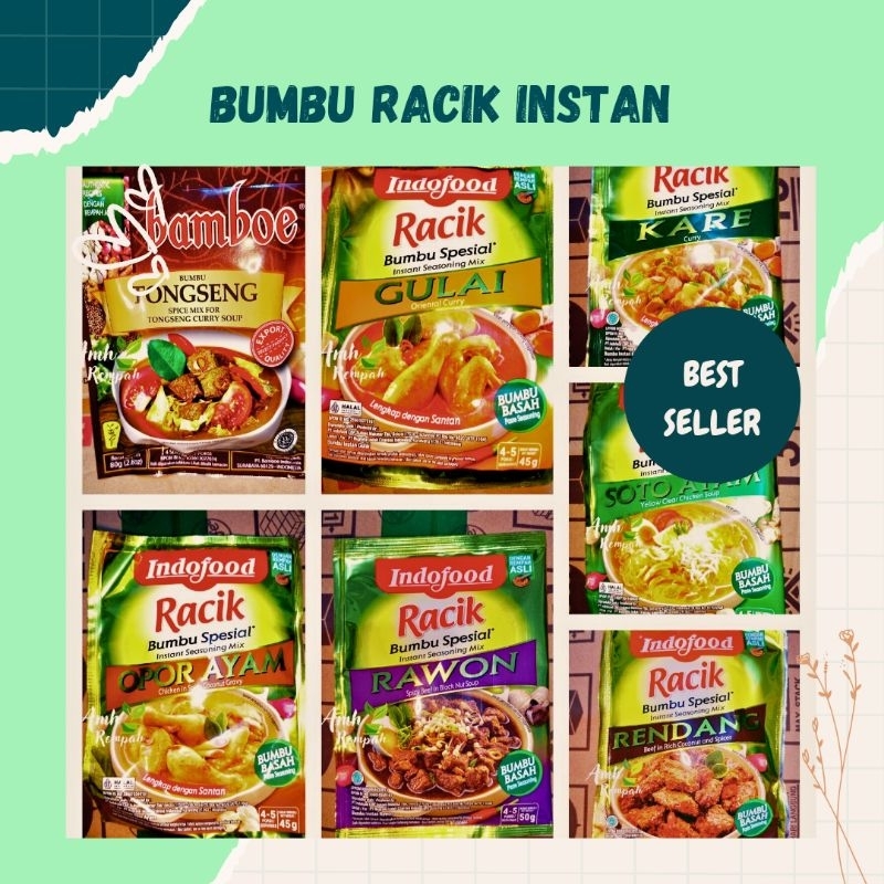 Jual Bumbu Racik instan, soto ayam, opor ayam, gulai, rendang, rawon ...