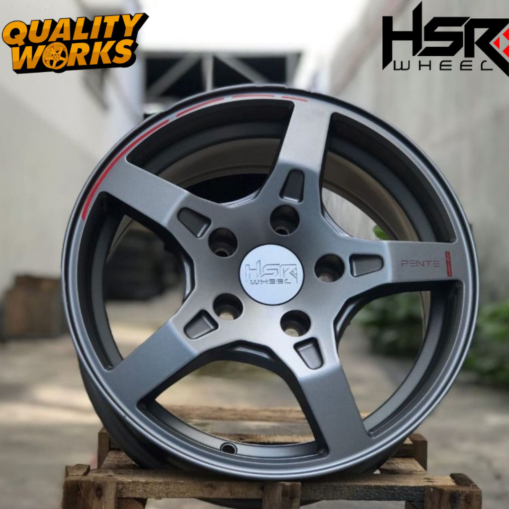 Jual Velg Mobil Racing R15 Inch Lubang Baut 5 Pelek Hsr Pente Ring 15 ...