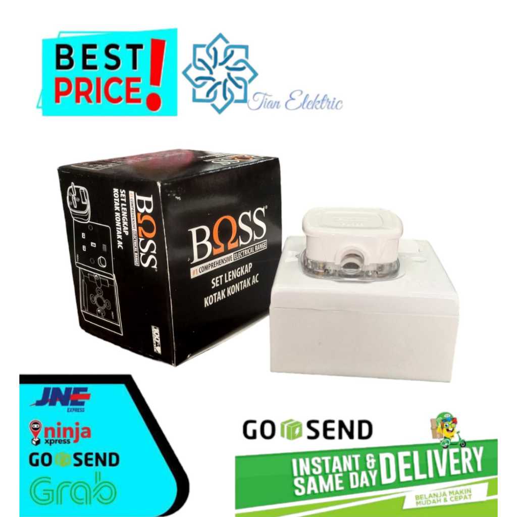 Jual BOSS Stop Kontak AC 1 Set | Shopee Indonesia